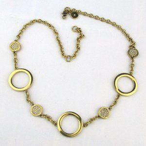 Michael Kors Goldtone Crystal Rhinestone Necklace